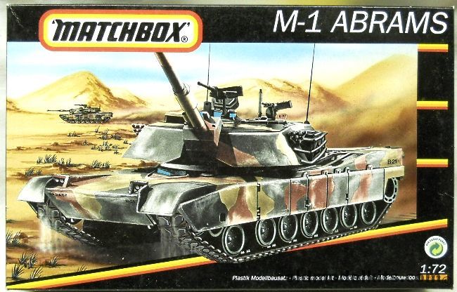 Matchbox 1/76 M-1 Abrams Battle Tank, 40179 plastic model kit